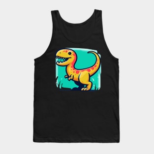 Cute cartoon trex Tank Top